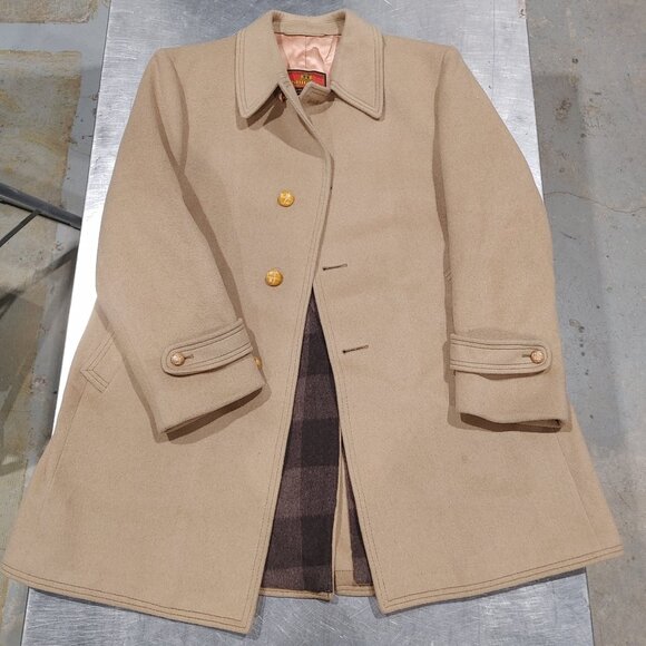 Good Condition Shipley Winter Jacket Wool Blend Brown - Picture 1 of 3